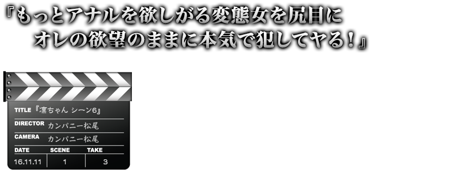 もっとアナルを欲しがる変態女を尻目にオレの欲望のままに本気で犯してヤる！