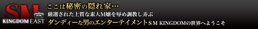 SM東京
						ここは秘密の隠れ家
						厳選された上質な素人Ｍ嬢を辱め調教し弄ぶ
						ダンディーな男のエンターテイメント
						ＳＭキングダムの世界へようこそ